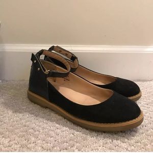 Topshop Sunny Ankle Strap flats, 7.5